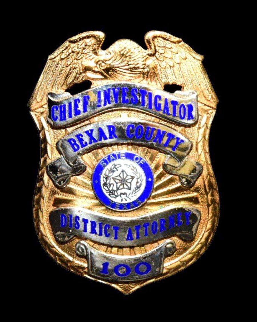 Bexar County DA Chief Investigator badge