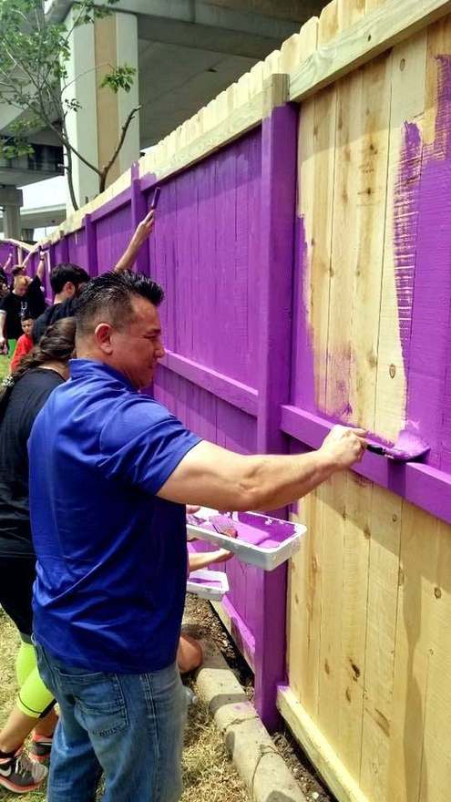 Willie serving the community